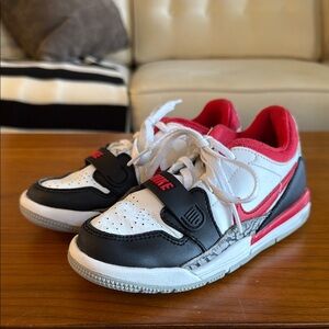Nike Kids Sneakers - White, Black, Red Accents